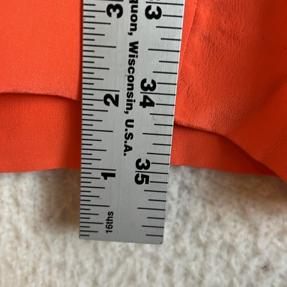 Cynthia Rowley Silk Dress Womens Size 4 Orange - Picture 4 of 6
